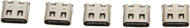 5 Stück mfySpace USB-C Ladebuchsen Ersatz für PS5 Gamepad Controller in Beige und Silber - Bild 1