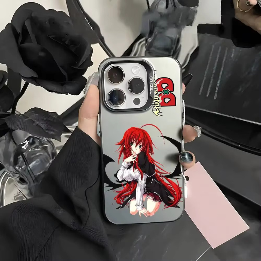 Anime High School DxD Handyhülle für iPhone 11 bis 17 Pro Max in Multicolor mit Matte Laser Metallic Aurora Effekt - Bild 4