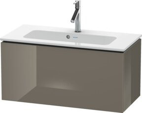Duravit Waschtischunterschrank Compact L-Cube, flanellgrau hochglanz, wandhängend, B: 82 cm, T: 39,1 cm, H: 40 cm - Bild 1