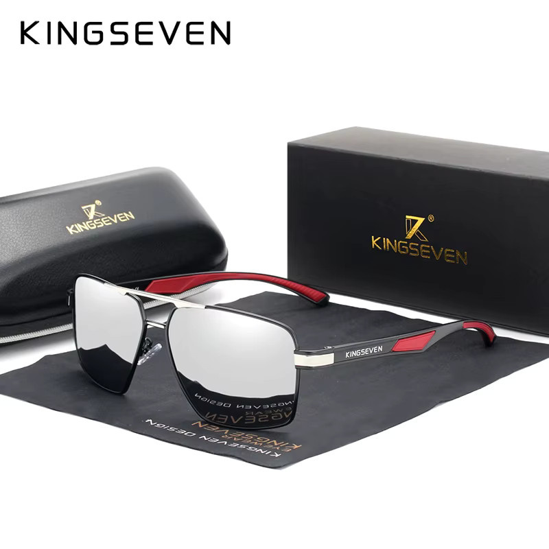 KINGSEVEN Sonnenbrille, Herren, Vollrand, Aluminium, polarisiert - Bild 2