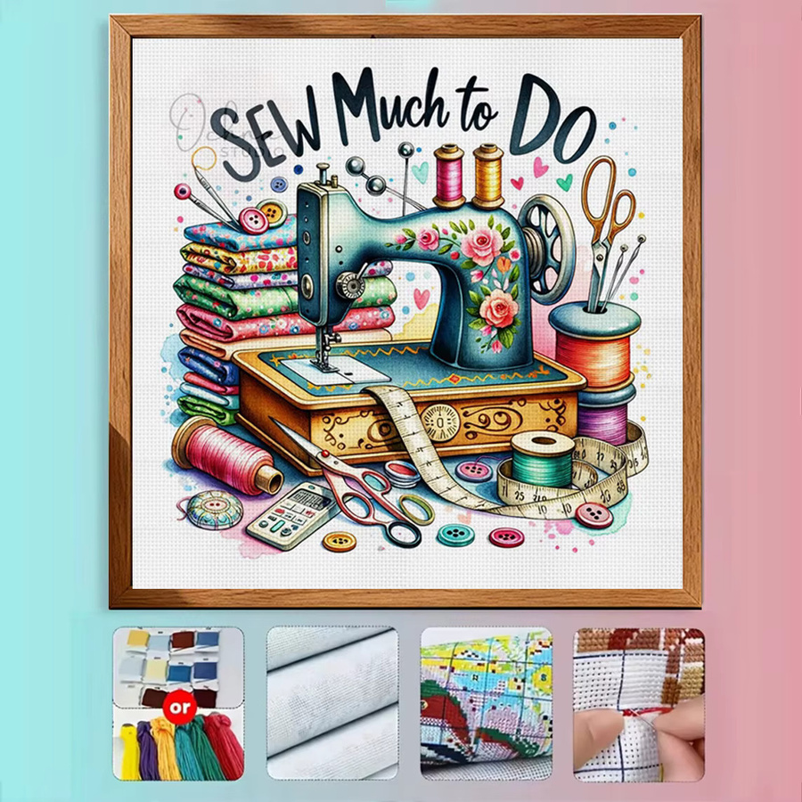 Joy of Sewing Kreuzstich-Set zum Selbermachen, 11CT-Stickerei, Multicolour, B/H: 36 x 36 cm - Bild 4