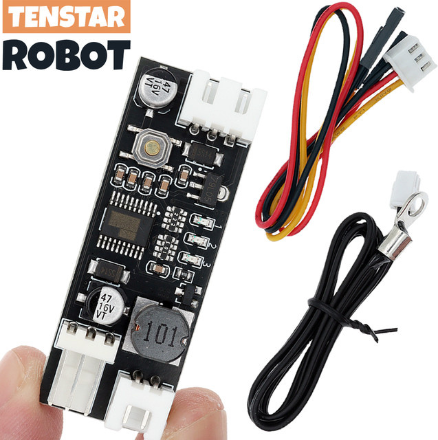 TENSTAR ROBOT DC PWM Lüfter Temperaturregler und Geschwindigkeitsregler für PC CPU Kühler in Schwarz - Bild 1