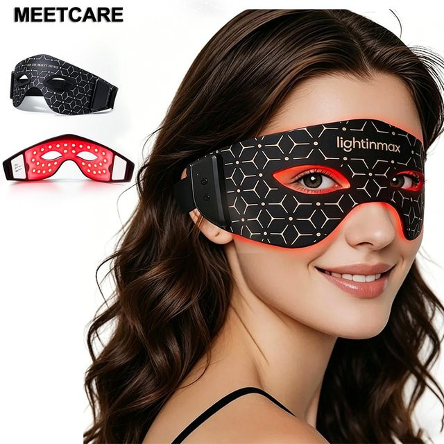 MEETCARE LED-Augenmaske zur Rotlichttherapie, Gesicht und Augen - Bild 1