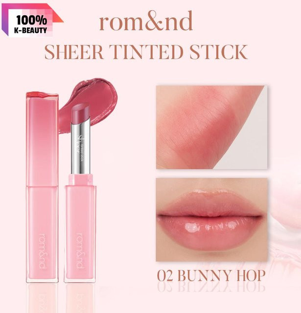 Rom&nd Sheer Tinted Stick, 02 Bunny Hop, Glänzend, 2g - Bild 1
