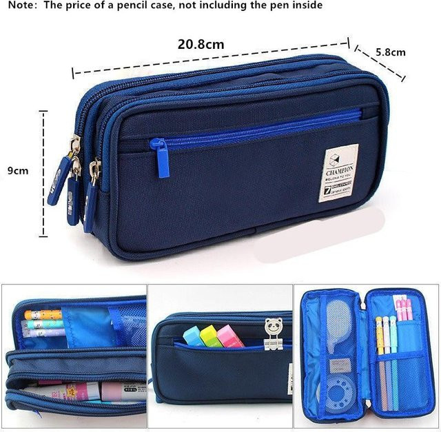 Niedliches Federmäppchen aus Polyester in Multicolour für Schüler und Bürobedarf - Bild 1