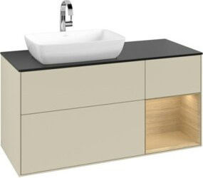 V&B Waschtischunterschrank Finion in Silbergrau lackiert, Breite: 120 cm, Tiefe: 50,1 cm, Höhe: 50,1 cm - Bild 1