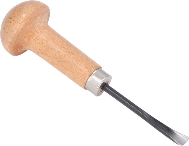 Holzschnitzmeißel Hohlmeißel von Painter mit Stahlklinge und Buchenholzgriff in Beige und Braun - Bild 1