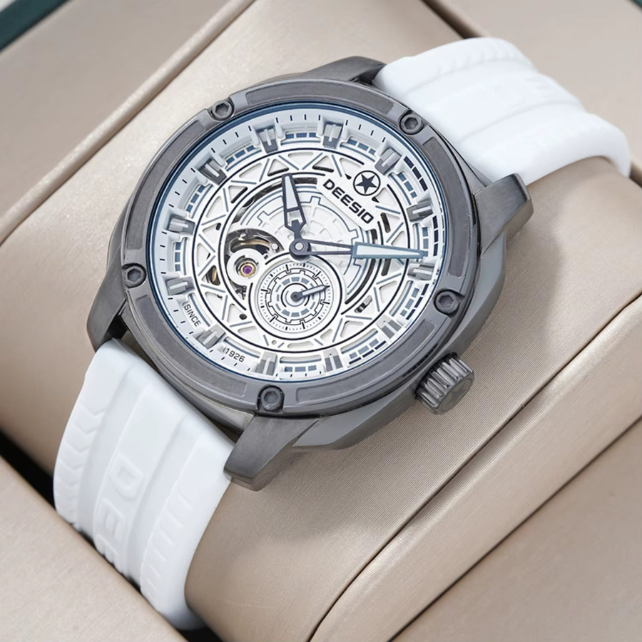 Deesio Armbanduhr, Automatik, Edelstahl, Silber, Herren - Bild 4