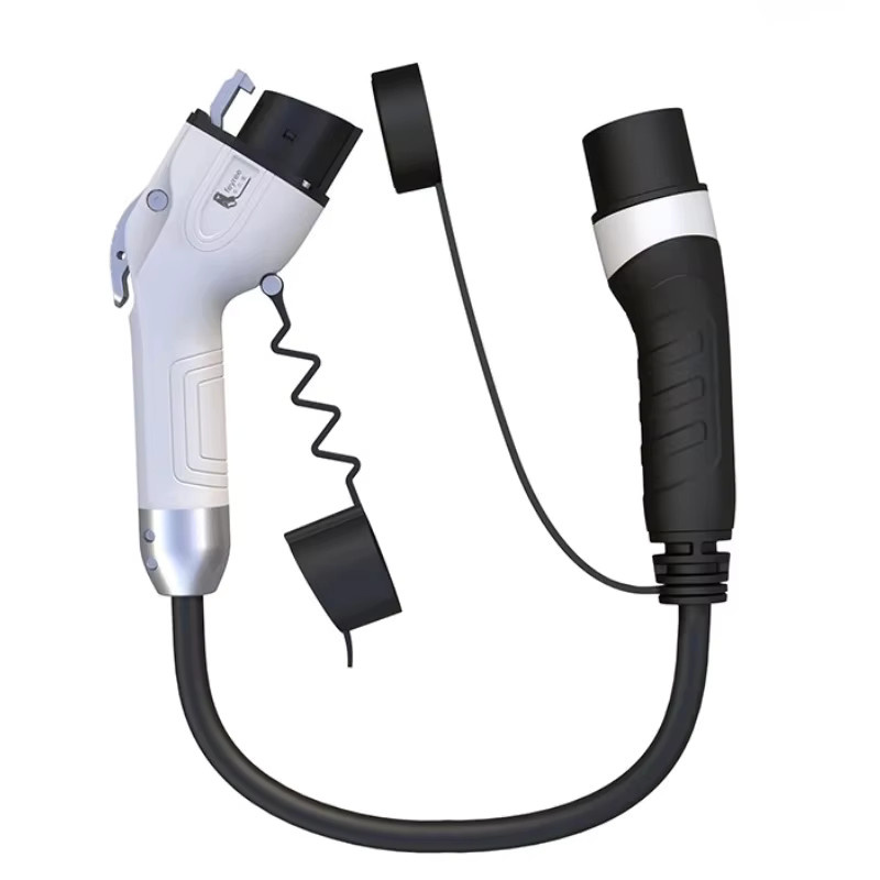 Feyree Auto EVSE Ladekabel Typ2 auf Typ1 J1772 Ladekabeladapter für EV-Ladestationen 16A 3,5kW 32A 7kW - Bild 4