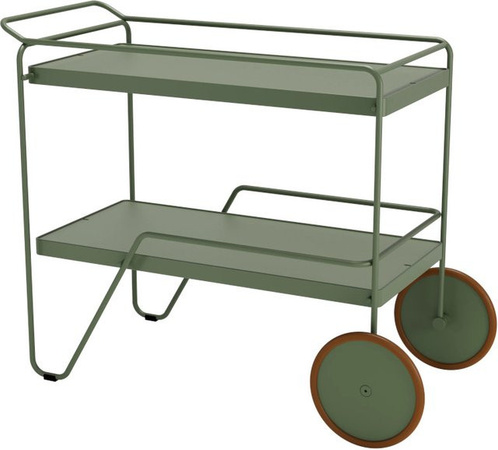 Houe Click Servierwagen aus Metall in Olive Green mit Rollen