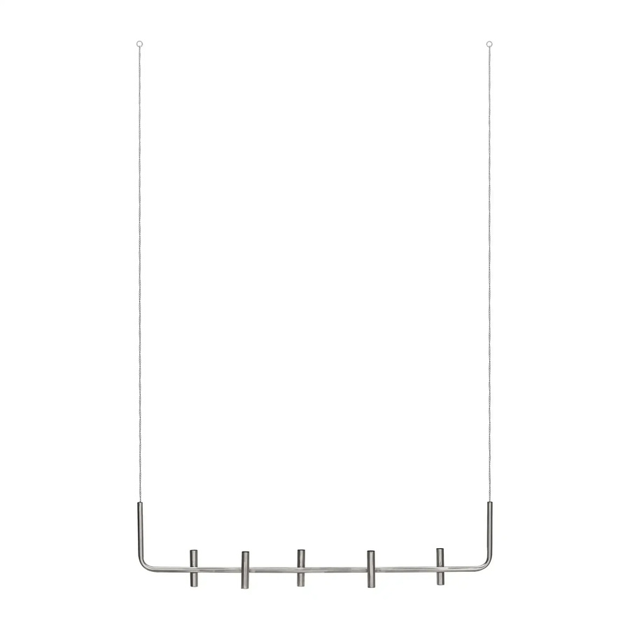 House Doctor Kerzenhalter Maxi in Antik Silber aus Metall hängend mit schlanker Form, Höhe: 102 cm - Bild 1