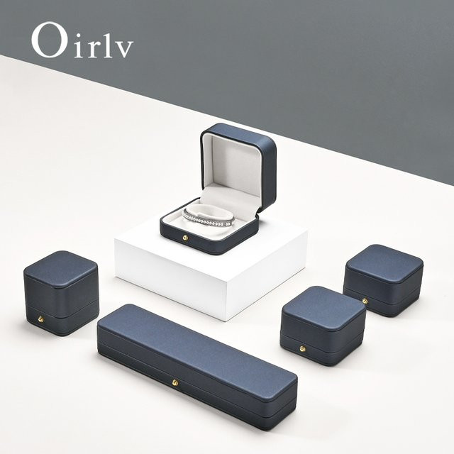 Oirlv Schmuck-Ring-Box, Leder, Schmuck-Organizer - Bild 1