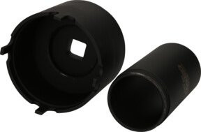 KS Tools Nutmuttern-Schlüssel-Satz mit Führungsrohr für MAN, 2-teilig, Durchmesser: 92 mm, schwarz - Bild 1