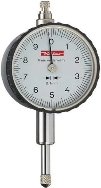 KÄFER Messuhr KM 10A mit 10 mm Ablage und 0,1 mm Messbereich in Silber - Bild 1