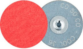 PFERD TOOLS COMBIDISC Keramikkorn Schleifblatt CD CO-COOL36 Rot Durchmesser: 50 mm für Stahl und Edelstahl - Bild 1