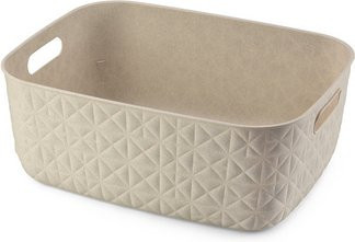 CURVER Aufbewahrungskorb SOFTEX mit Griffen, Beige, 12,5 l - Bild 1