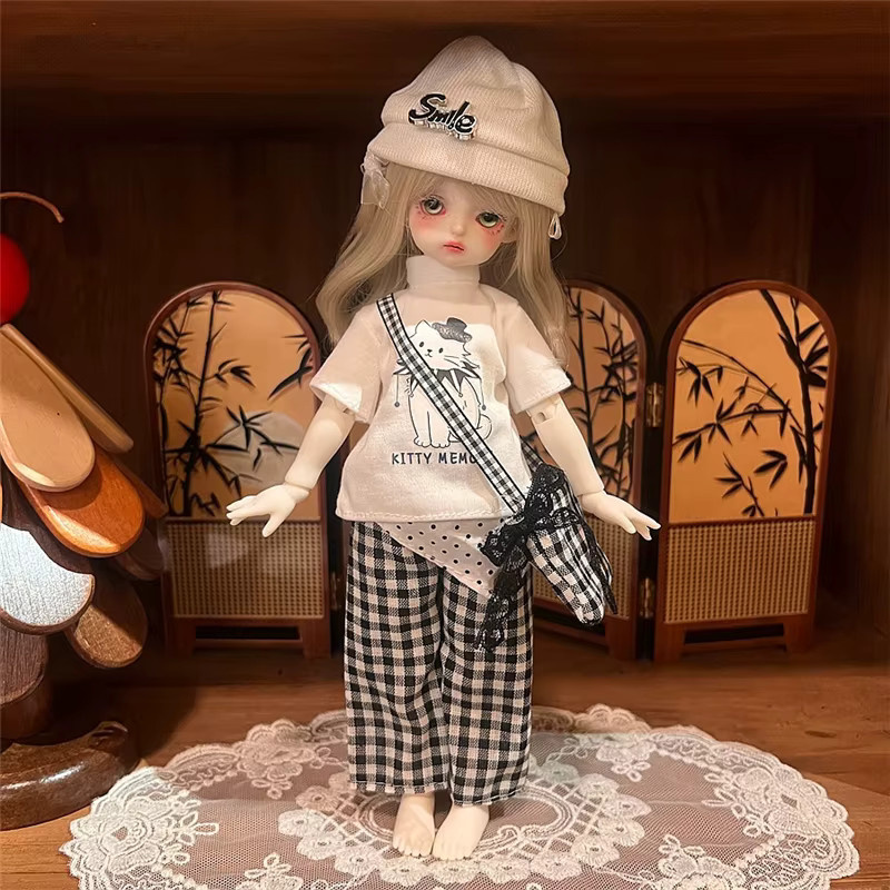 BENQING Prinzessin Hosen-Hemd-Set, Puppenkleidung, Rosa / Pink - Bild 1