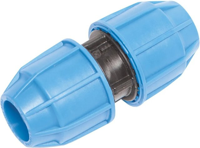 LUX-TOOLS Reparatur-Muffe für PE-Rohre aus Kunststoff, Blau, Ø 20 mm - Bild 1