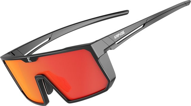 Kapvoe Sportsonnenbrille, polarisiert, Vollrand, black, unisex - Bild 1
