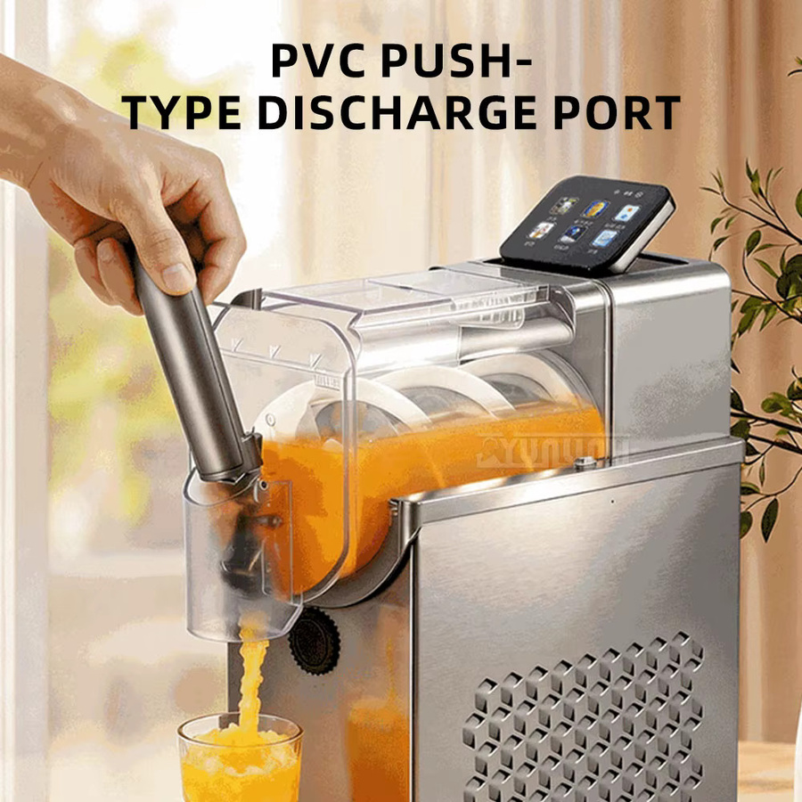 YunlinLi Slushie-Maker Eismaschine mit Touchscreen aus Edelstahl in Silber - Bild 4