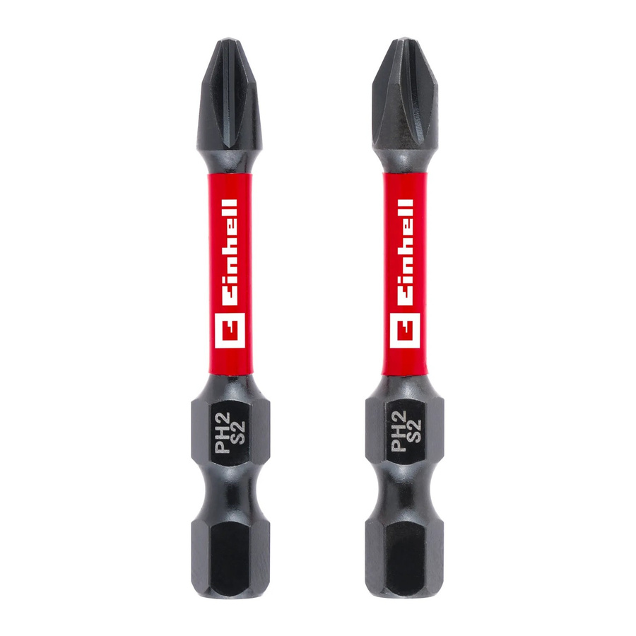 Einhell Impact Bit-Set PH2, 2-teilig, rot, Stahl, 50 mm - Bild 2