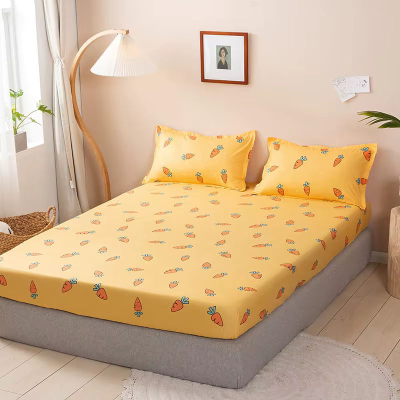 Bonenjoy Matratzenbezug mit elastischem Spannlatten-Design im Karotten-Muster für Erwachsene und Kinder - Bild 2
