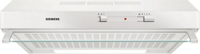 Siemens LU62LFA21 Unterbau-Dunstabzugshaube in Weiß mit Aktivkohlefilter für Umluft und Abluft - Bild 1