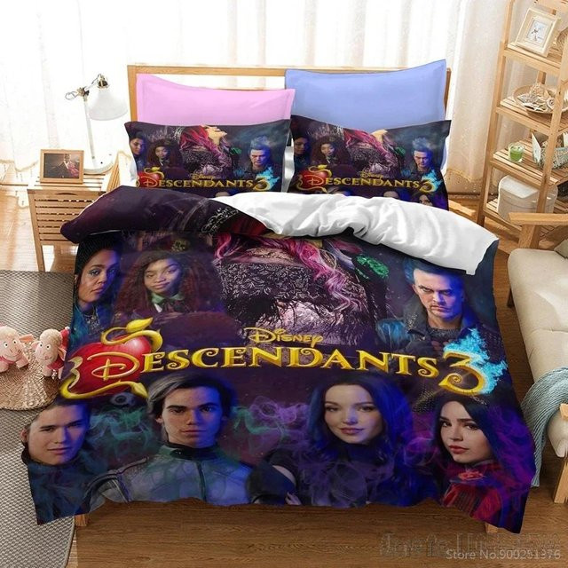 Descendants 3 Bettwäsche-Set für Kinder mit Motiv-Druck, Mehrfarbig, B/H: 200 x 229 cm - Bild 1