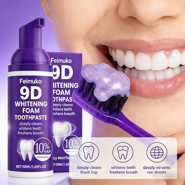 Oralhoe Whitening Foam Zahnpasta, 10% Hydroxyapatit - Bild 1