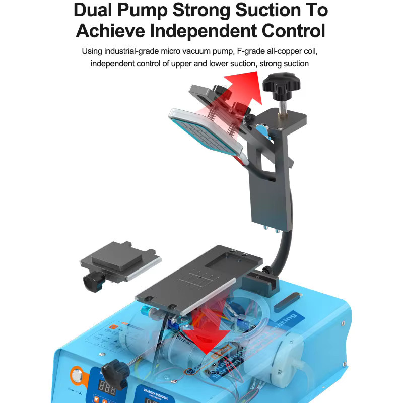 SUNSHINE S-918M Multifunktionale Thermo-Sieb-Trennmaschine in Blau für die Reparatur von gebogenen und flachen Bildschirmen - Bild 5