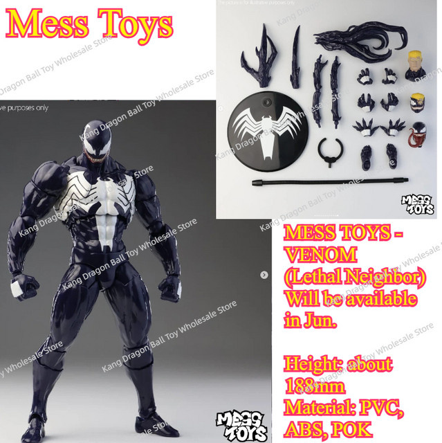 Bandai Marvel Venom, Actionfigur, 1/12, Einzelfigur, Kunststoff, Schwarz - Bild 1