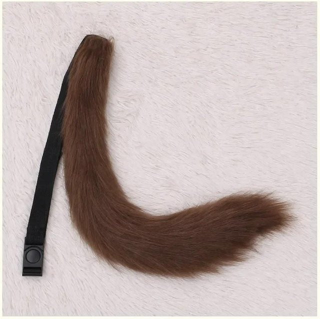 Fuchsschwanz Cosplay Kostüm, Plüsch, Braun, One Size - Bild 1
