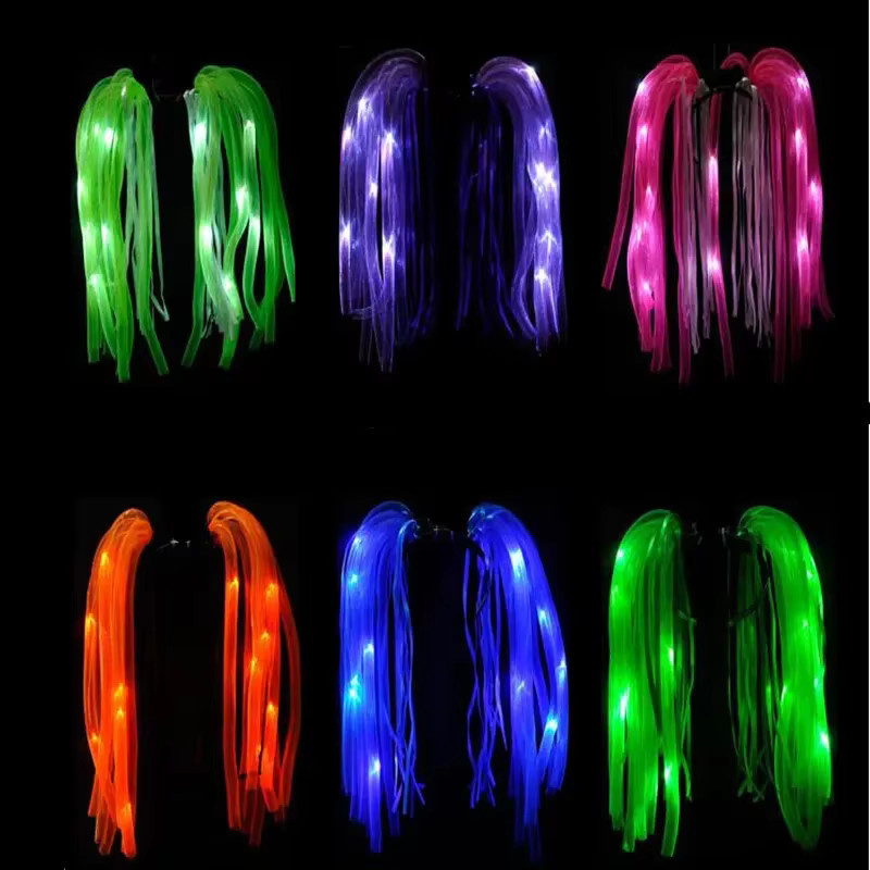XR Partyday LED Kinder Erwachsene Leuchten Rohr Blinkende Nudel Stirnband, Bunt / Mehrfarbig, Rosa / Pink - Bild 3