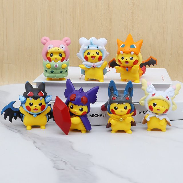Potdemiel Pokémon Pikachu in Disguise, Actionfigur, 7-teiliges Set - Bild 1