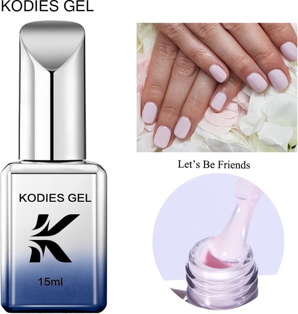 Kodies Gel Nagellack Baby Pink, 15 ml, Glänzend - Bild 1