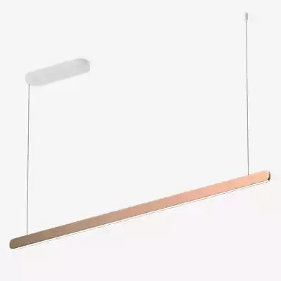 Occhio Mito Volo 140 Fix Up Room LED Pendelleuchte, Kopf Roségold, Baldachin Weiß Matt - Bild 1