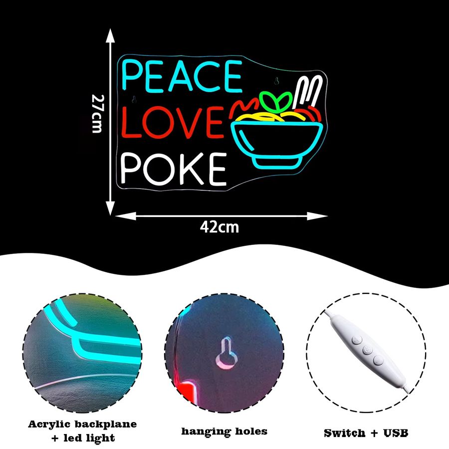 Wanxing Ramen Neon Schild zur Wanddekoration für Restaurant, Bar oder Hotel mit USB-Anschluss - Bild 2