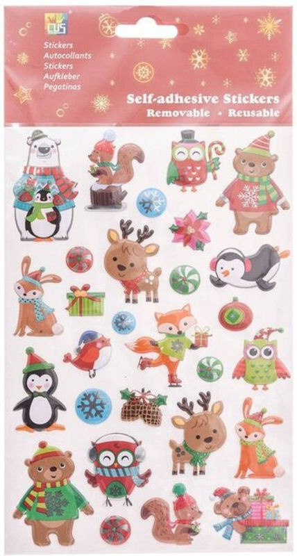 FÉÉRIC LIGHTS AND CHRISTMAS 3D-Sticker Set für Kinder, mehrfarbig, Kunststoff - Bild 1