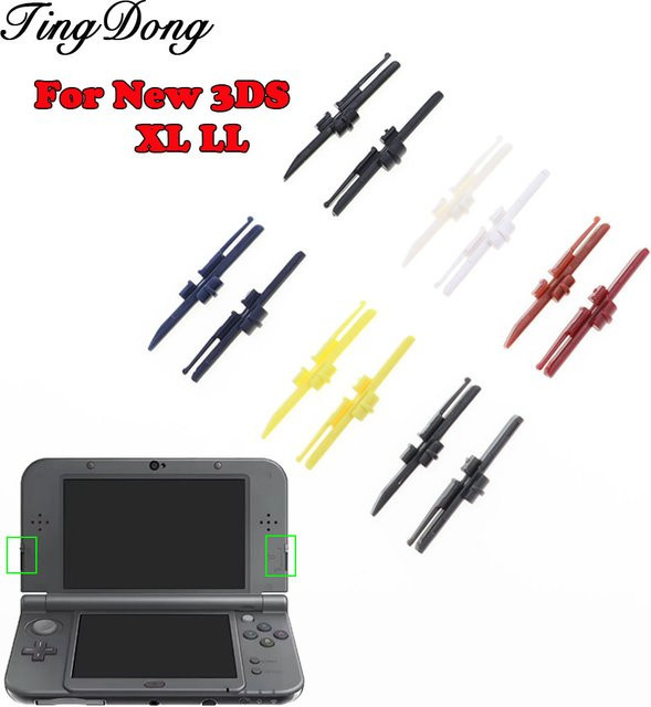 Ersatzknöpfe für Nintendo 3DS XL LL Spielkonsole zur externen Lautstärkeregelung und 3D-Einstellung in Gelb - Bild 1