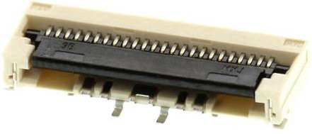 Molex FFC/FPC-Anschluss 24-polig mit 0,5 mm Rastermaß in Multicolor (502244-2430) Tape on Mini Reel - Bild 1