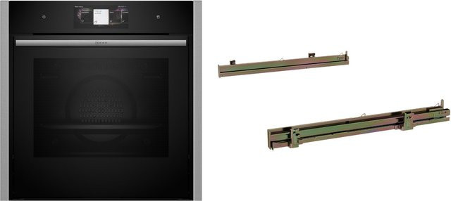 NEFF Elektro-Backofen mit Dampfgarer BMK6430FTB in Anthrazit und Edelstahl - Bild 1