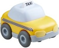HABA Kullerbü Taxi Spielfahrzeug in Gelb und Anthrazit/Weiß - Bild 1