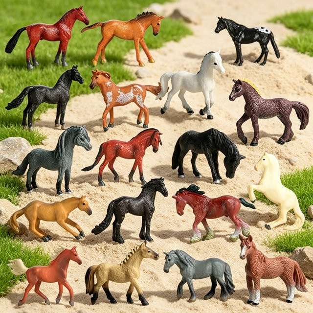 UTOMY Pferdefiguren, Bauernhoftiere, 18-teiliges Set - Bild 1