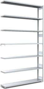 Bito Fachbodenregal Typ M verzinkt silber B/T/H: 130,8 x 32,4 x 300 cm - Bild 1