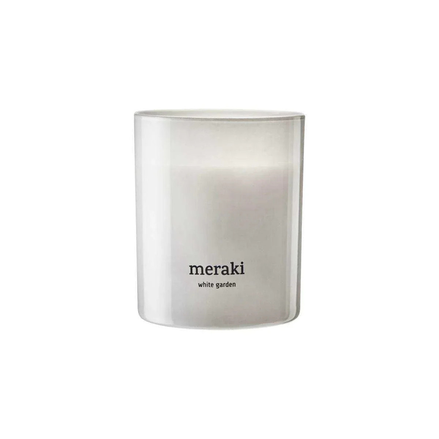 Meraki Duftkerze White Garden medium in Weiß mit blumigem und frischem Duft - Bild 1