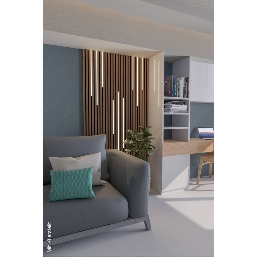 NOLO LED-Akustikpaneelbeleuchtung C16544PN in Holzoptik, Länge: 100 cm - Bild 2