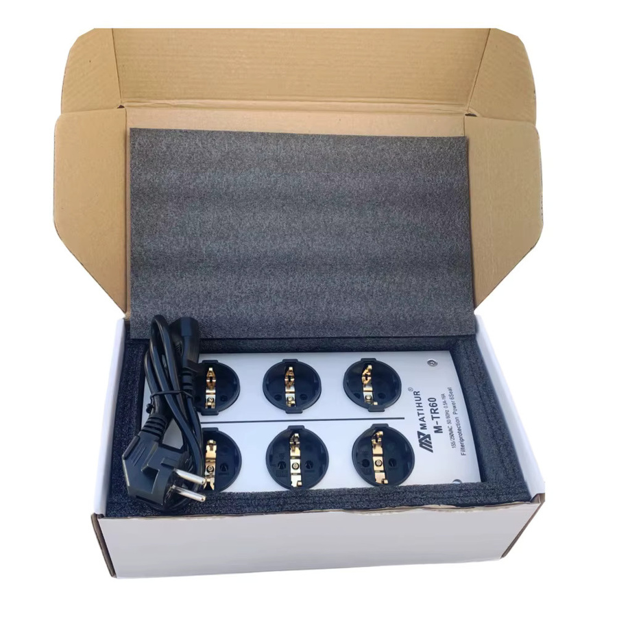 MATIHUR M-TR60 HiFi AC Power Filter mit Rauschunterdrückung und Überspannungsschutz für Audio-Verstärker, EU-Stecker - Bild 3