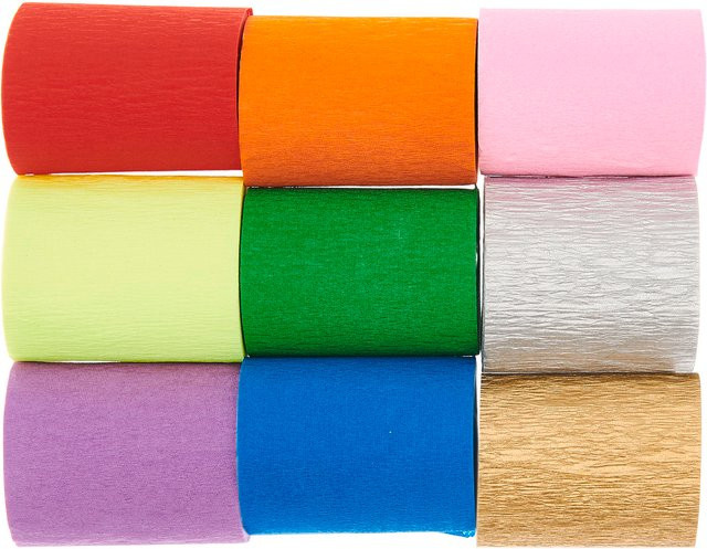 Rico Design Kreppbänder Regenbogen Klassik Mix Multicolor - Bild 1