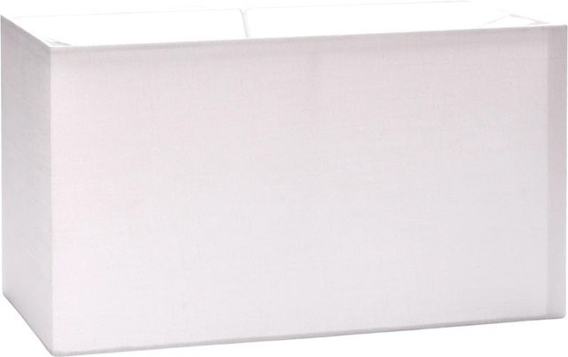 Orion Lightstyle Lampenschirm aus Stoff, rechteckig, Weiß, B/T/H: 32 x 16 x 18 cm - Bild 1