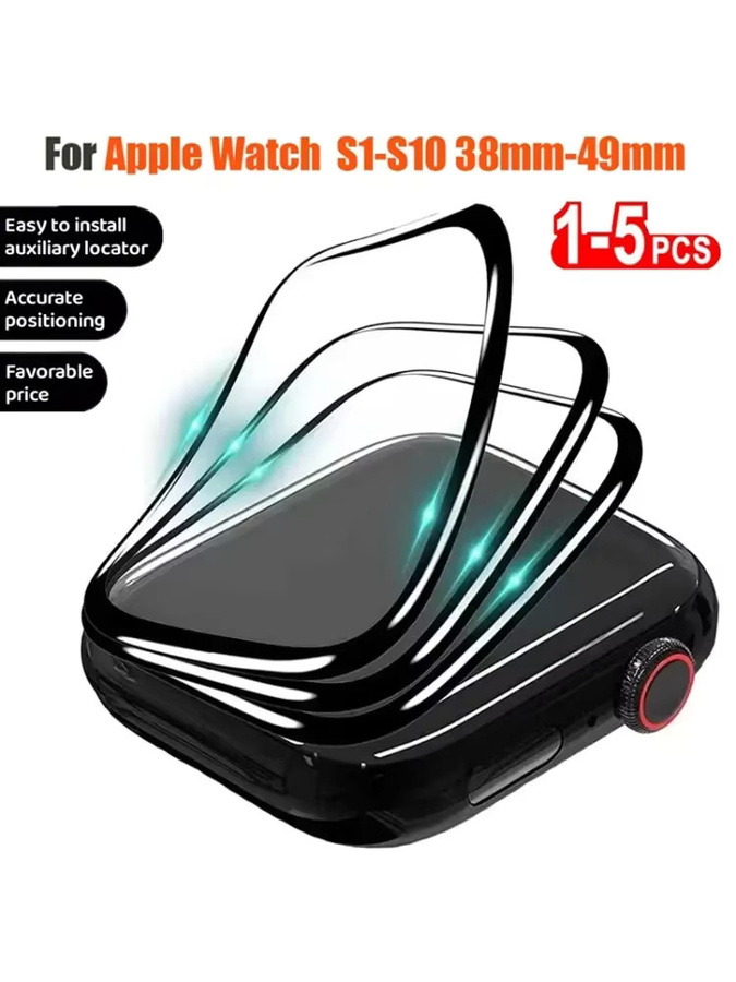 CAOWTAN Displayschutzfolie Keramik, Schwarz, Apple Watch, Unisex - Bild 6